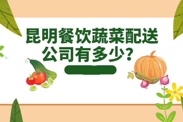 昆明餐飲蔬菜配送公司有多少？